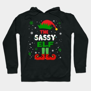 Sassy Elf Christmas Funny Family Pajama Matching Xmas Hoodie